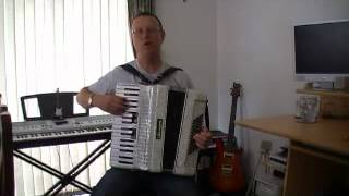 Beginners Accordion Lesson 4 pt 2 Second Tune Both Hands [upl. by Gonta]