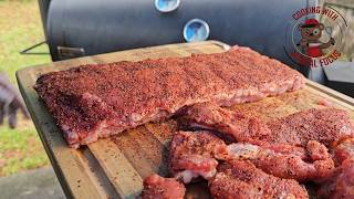 Game Day BBQ St Louis Ribs amp Rib Tips on the Smoker [upl. by Oinotnanauj]