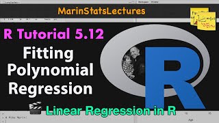 Polynomial Regression in R  R Tutorial 512  MarinStatsLectures [upl. by Cob451]