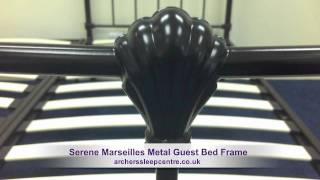 Serene Marseilles Metal Guest Bed Frame [upl. by Uzzial]