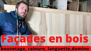 ✅BAR EN BOIS MASSIF➡️FABRICATION DES FACADES EN FRENE OLIVIER USINAGE ET ASSEMBLAGE DES PANNEAUX [upl. by Vargas904]