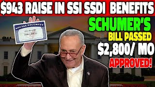 Senate Gave Approval  Raising 943 Extra For Seniors on Social Security SSI SSDI amp VA Benefits [upl. by Aoht]