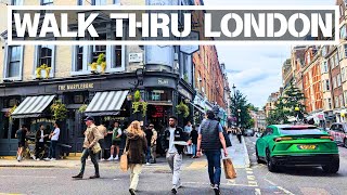 Marylebone London Walking Tour  POV London Walk [upl. by Kciv]