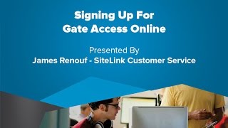 Signing Up For Gate Access Online  SiteLink Training Video [upl. by Danczyk]