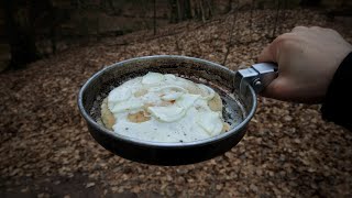 Delicious German Dish on Trail  Tarte Flambée in Trangia Stove [upl. by Golightly]