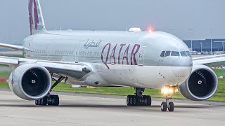 4K Plane spotting afternoon at Liege airport  Cargo planes in action 747 777 767 amp 737 [upl. by Anida]