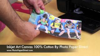 Inkjet Art Canvas 100 Cotton By Photo Paper Direct [upl. by Otipaga]