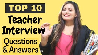 Teacher Interview Questions amp Answers Teacher interview questions  SchoolTeacher Interview Tips [upl. by Kreegar]