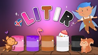 Læra Íslensku Litir – Partur 2  Learn Icelandic Colours – Part 2 [upl. by Astrix]