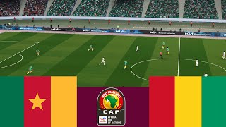 Cameroon 1 vs 1 Guinea 2024 CAF Full match Video game simulation PES 2021 [upl. by Melosa]