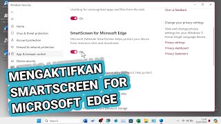 Cara Mengaktifkan Turn On SmartScreen For Microsoft Edge di Laptop Windows 11 [upl. by Volpe296]