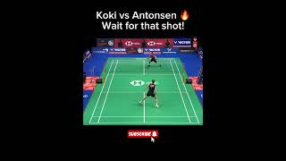 Epic Rally Between Anders Antonsen and Koki Watanabe  Badminton Masterclass [upl. by Etnovert803]