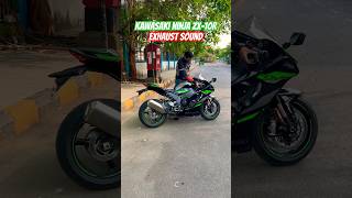 Kawasaki Ninja ZX10R Exhaust Sound 🔥  BikeWale shorts ninjazx10r [upl. by Dodson]