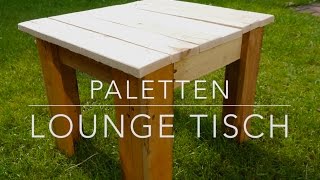 DIY Paletten Lounge Tisch selbst gemacht [upl. by Macintosh]