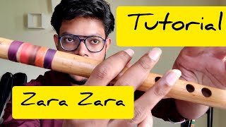 Zara Zara Tutorial  Flute  Anurag [upl. by Arbas168]