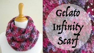 How to Crochet the Gelato Infinity Scarf Episode 4 [upl. by Llenyr]