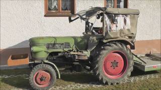 Fendt Farmer 1Z Traktor mit Seilwinde [upl. by Nyloj]