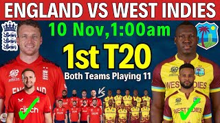 England vs West Indies 1st T20 Match 2024  England vs West Indies 1st T20 Playing 11  Eng vs WI [upl. by Odawa934]