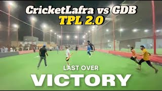 Cricket Lafra Vs GDB  TPL 20  Match 3  Who Will Win cricket indoorcricket cricketlover [upl. by Yentruocal275]