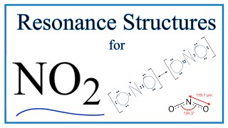 Resonance Structures for NO2 Nitrogen dioxide [upl. by Guenevere862]