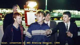 Blur  Interview on BBC Evening Session 1994 about Parklife signing gigs and more [upl. by Adlihtam]