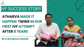 IVF Success Story Delivered Twins in 1st IVF attempt at Atharva Infertility Centre [upl. by Atilahs]