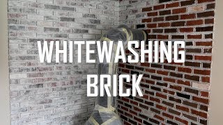 HOW TO WHITEWASH BRICK [upl. by Lyrpa]