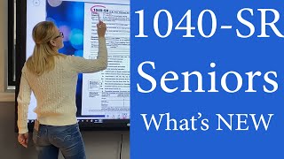 1040SR whats new  Seniors 1040  Tax Form 1040SR Explained 2022 is similar 2021 [upl. by Ardisi973]