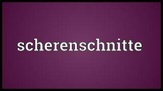 Scherenschnitte Meaning [upl. by Karisa]