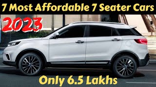 Most Affordable 7 Seater Cars In India 2023  7 Seater Cars In India [upl. by Rothschild492]