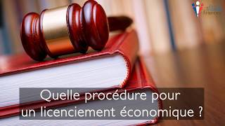 Procédure de licenciement économique  conditions reclassement et indemnités [upl. by Adigirb]