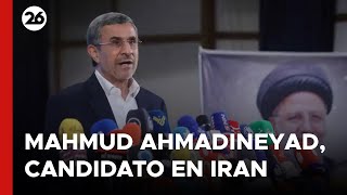 Mahmud Ahmadineyad se registra como candidato presidencial en Irán [upl. by Sakovich721]