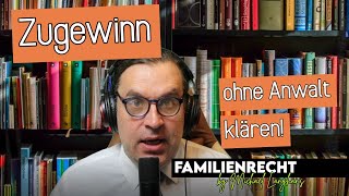 Zugewinnausgleich ohne Anwalt regeln  wie und wann es geht Zugewinn Familienrecht [upl. by Aerdnu628]