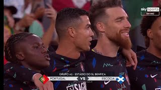 Portugal vs Scotland National Anthem  Nations League 202425 [upl. by Kciremed]