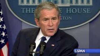 Pres Bushs Last Press Conference [upl. by Rases]