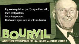 Bourvil  La tactique du gendarme  Paroles Lyrics [upl. by Fitzger]