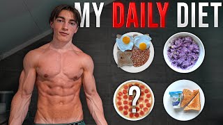 FULL DAY OF EATING ON A LEAN BULK  TEEN BULKING UP [upl. by Oemor]