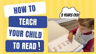 How to Teach Your Child to Read 3 Easy Steps [upl. by Hazelton]