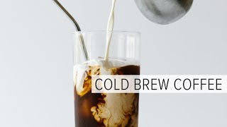 HOW TO MAKE COLD BREW COFFEE  the easy way [upl. by Wolsniw]