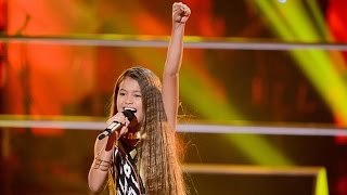 Alexa sings Girl On Fire  The Voice Kids Australia 2014 [upl. by Enaerb]