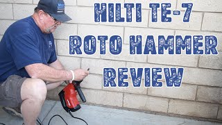 Hilti TE7 Roto Hammer [upl. by Eizdnil]