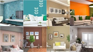 Modern living room color combinations 2024 home interior wall painting colours ideas [upl. by Ayikin]