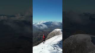 Trail running in the winter shorts [upl. by Ahoufe]