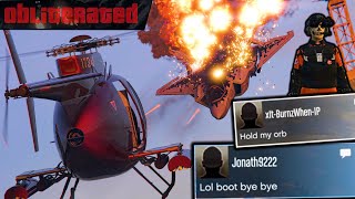 Tryhards Obliterate Me 10 Times And Threaten To Boot Me Offline GTA Online [upl. by Cross]