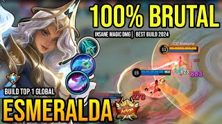 ESMERALDA BEST BUILD 2024  BUILD TOP GLOBAL ESMERALDA GAMEPLAY  MOBILE LEGENDS✓ [upl. by Noid]