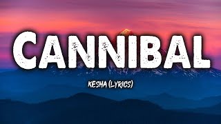 Cannibal  Kesha Lyrics [upl. by Desdamonna]