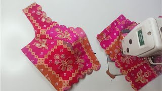 Cut Work blouse design cutting and stitching  latest Cutwork blouse designs Cutwork blouse designs [upl. by Landan]