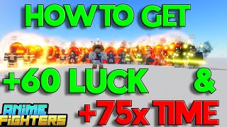 HOW TO GET 60 LUCK IN ANIME FIGHTERS BEST UTILITY TEAM GUIDE [upl. by Steady]