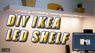 IKEA Hack LACK Shelf With OMLOPP or MITTLED LEDs Tutorial [upl. by Eli]