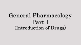 Introduction to Pharmacology [upl. by Delcine483]